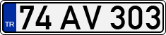 License plate of Turkey, Regular plates