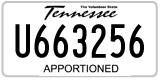 Tennessee, Apportioned