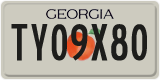 Georgia, Vanity Plates
