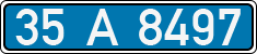 License plate of Turkey, Police