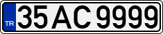 License plate of Turkey, Regular plates