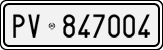 License plate of Italy, Cars (1927 year series)