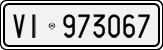 License plate of Italy, Cars (1927 year series)