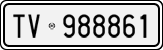 License plate of Italy, Cars (1927 year series)
