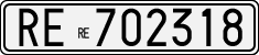 License plate of Italy, Cars (1927 year series)