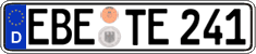 German license plate, Regular plates