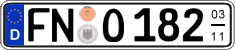 German license plate, Seasonal plates