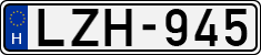 license plates of Hungary, Cars (1990)