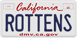California, Vanity Plates