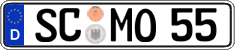 German license plate, Regular plates