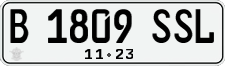 License plate of Indonesia, Regular plates