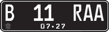 License plate of Indonesia, Regular plates