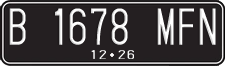 License plate of Indonesia, Regular plates