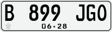 License plate of Indonesia, Regular plates