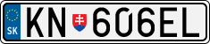 License plate of Slovakia, Cars