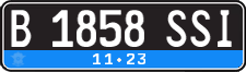 License plate of Indonesia, Regular plates