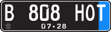 License plate of Indonesia, Regular plates