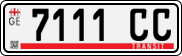License plate of Georgia, Export transit plates
