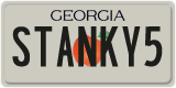 Georgia, Vanity Plates