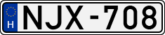 license plates of Hungary, Cars (1990)