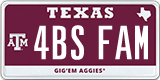 Texas, Vanity Plates