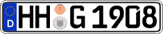 German license plate, Regular plates