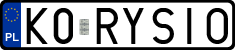 License plates of Poland, Vanity Plates