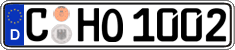 German license plate, Regular plates