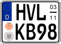 German license plate, Seasonal plates