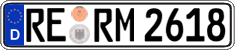 German license plate, Regular plates
