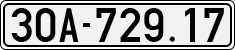 License plate of Vietnam, Cars