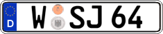 German license plate, Regular plates