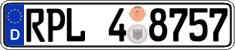 German license plate, Regional authorities