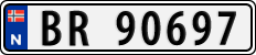 License plate of Norway, Cars