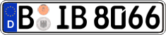 German license plate, Regular plates