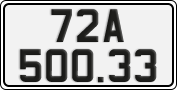 License plate of Vietnam, Cars