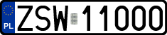 License plates of Poland, Regular car plates