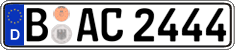 German license plate, Regular plates
