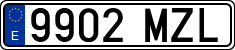 License plates of Spain, Ordinary (2000)