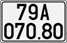 License plate of Vietnam, Cars