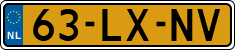 License plate of the Netherlands, Cars