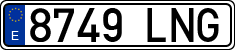 License plates of Spain, Ordinary (2000)
