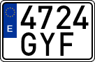 License plates of Spain, Ordinary (2000)
