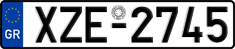 License plate of Greece, Cars