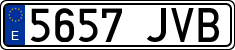 License plates of Spain, Ordinary (2000)