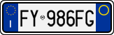 License plate of Italy, Cars (1994 year series)