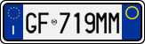 License plate of Italy, Cars (1994 year series)