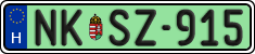 license plates of Hungary, Regular plates (2022)
