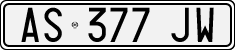 License plate of Italy, Cars (1994 year series)