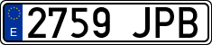 License plates of Spain, Ordinary (2000)